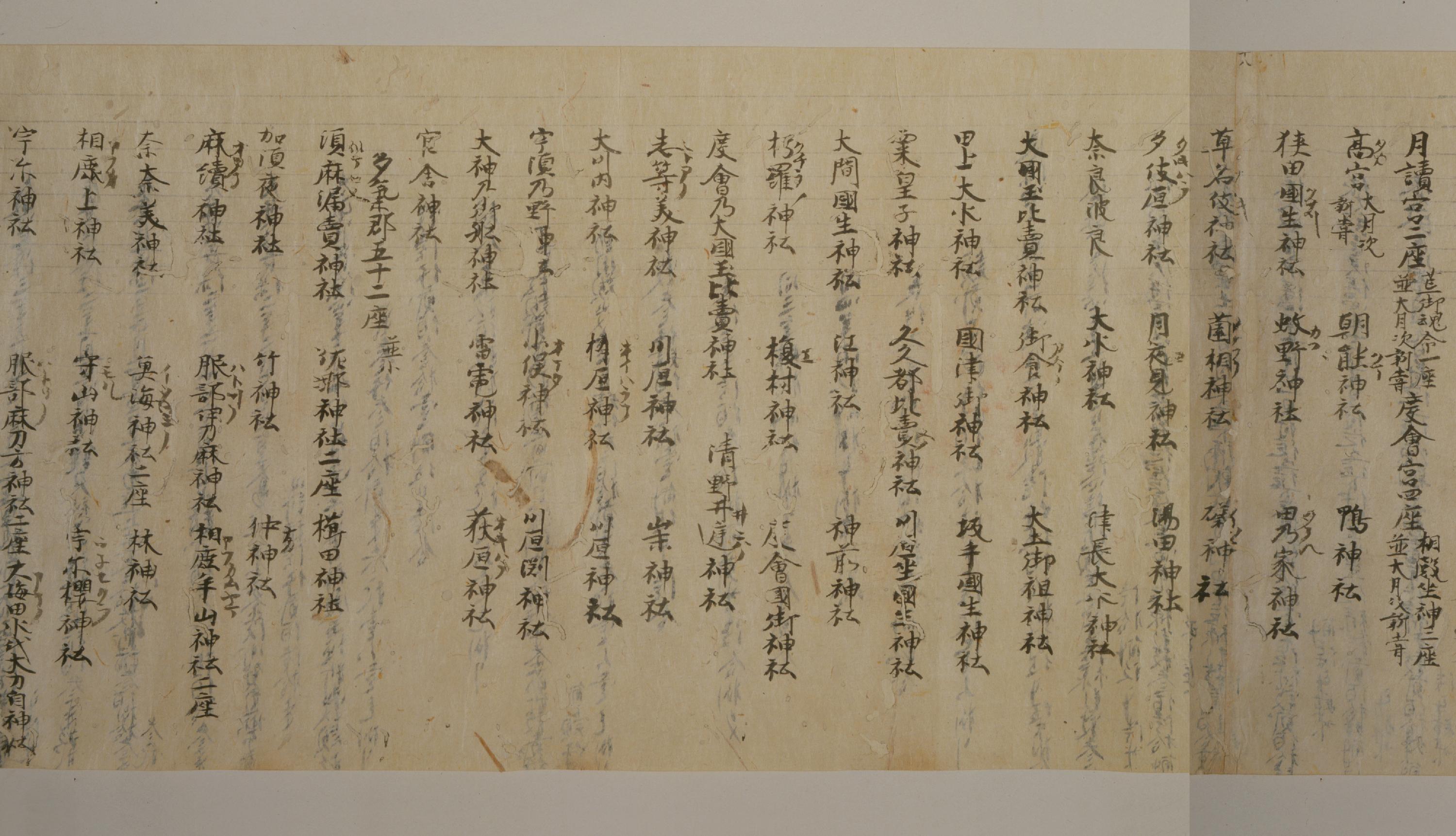 国宝・延喜式巻九(東京国立博物館蔵 平安時代)