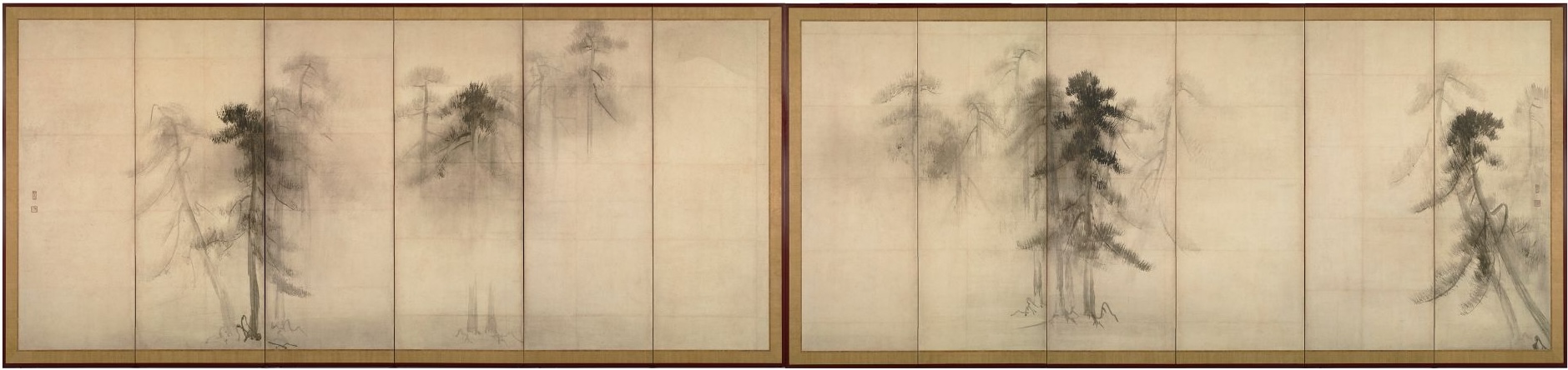 松林図屏風画像 松林図屏風画像