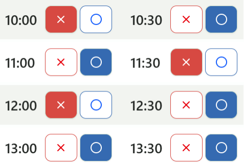 あわせのあわせは30分ごとの入力